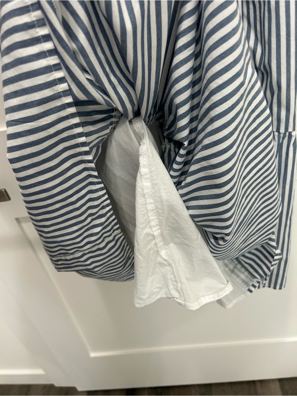 Abercrombie Off-the-Shoulder Striped Midi Dress – Size M - Picture 8 of 8